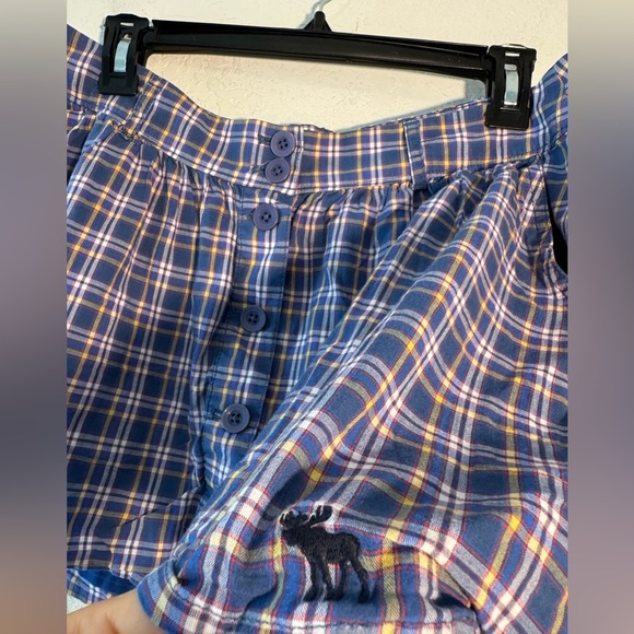 Abercrombie & Fitch Y2K Vintage Smocked Plaid Mini Skirt Womens Size Medium - Picture 4 of 9